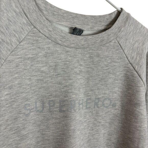 Sweaty Betty Superhero Gray Pullover Crewneck Sweater Women's Large - Picture 5 of 7